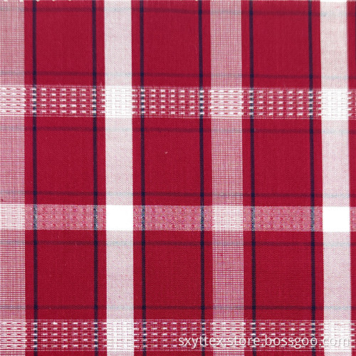 Plaid Yarn Dyed Cotton Dress Fabric Women